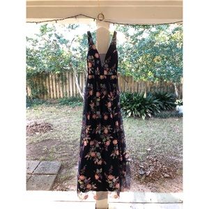 “Social Floral” Embroidered Gown